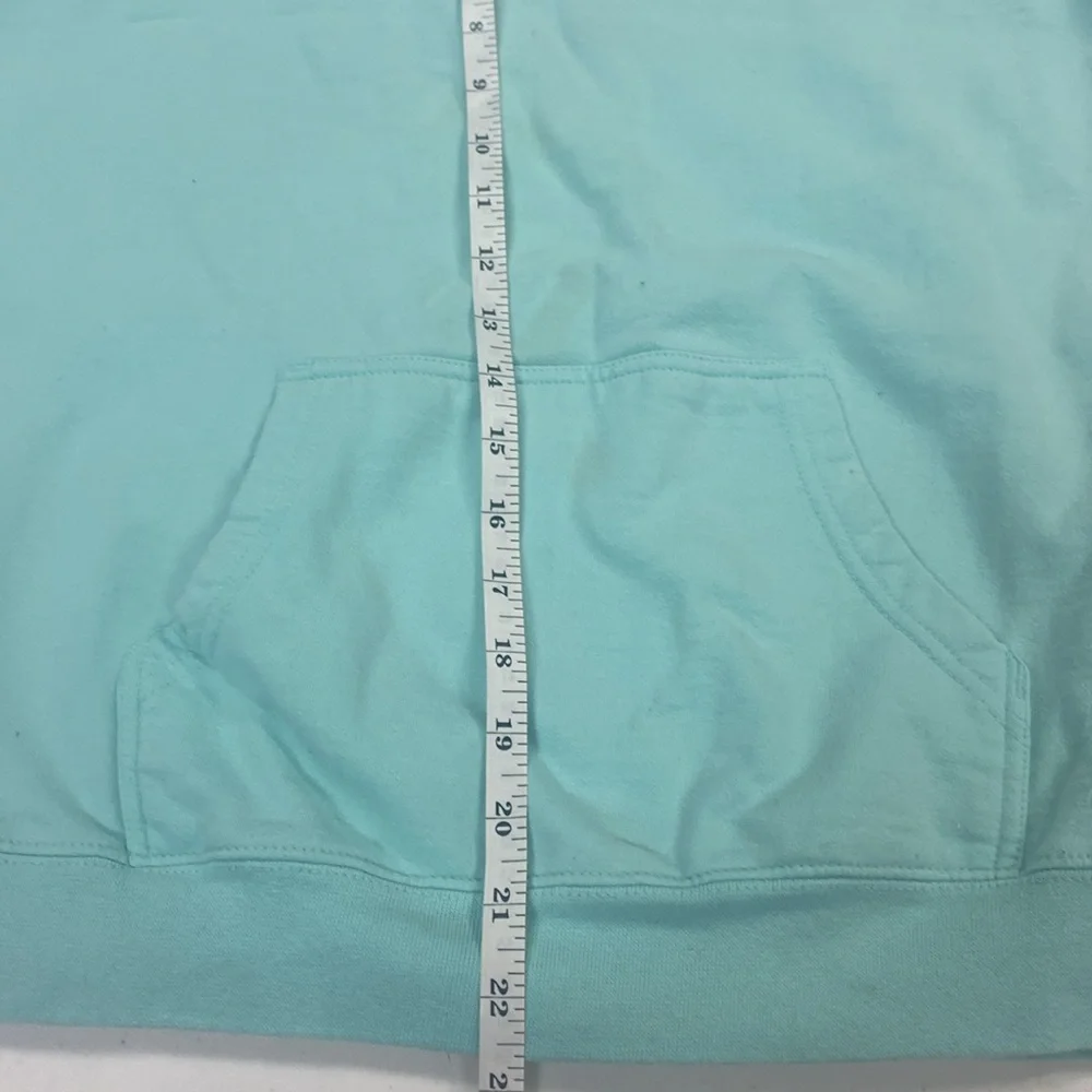Youth Girl's Hoodie, XL, lovely blue/green color, "SEASIDE!" - Picture 9 of 13